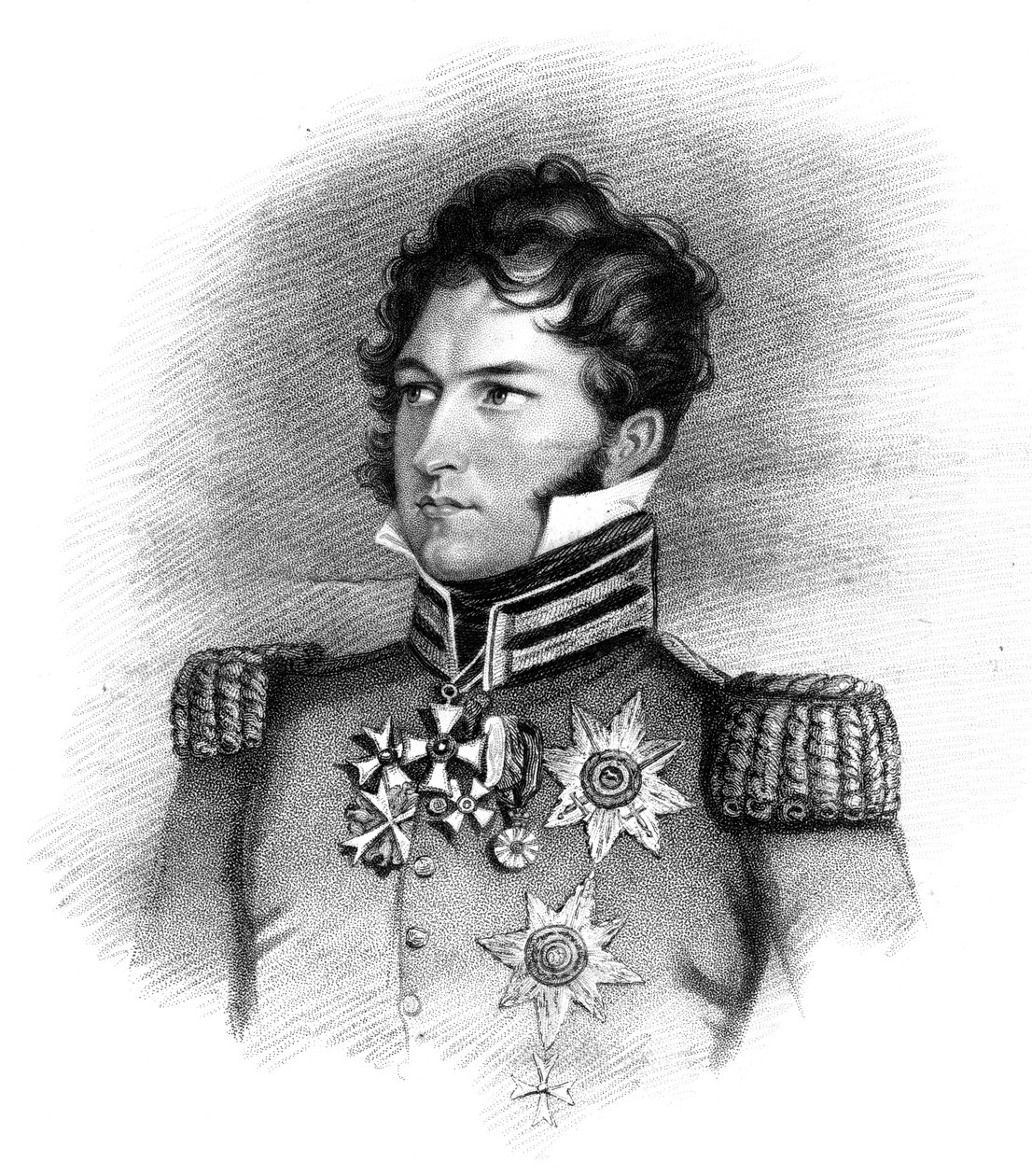 Príncipe Leopoldo Jorge Cristián Federico de Sajonia-Coburgo-Saalfeld, 1816 de Henry Meyer