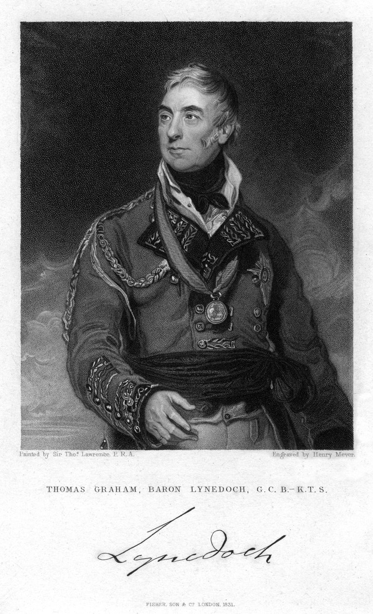 Thomas Graham, 1er Barón Lynedoch, político y soldado escocés, 1831 de Henry Meyer