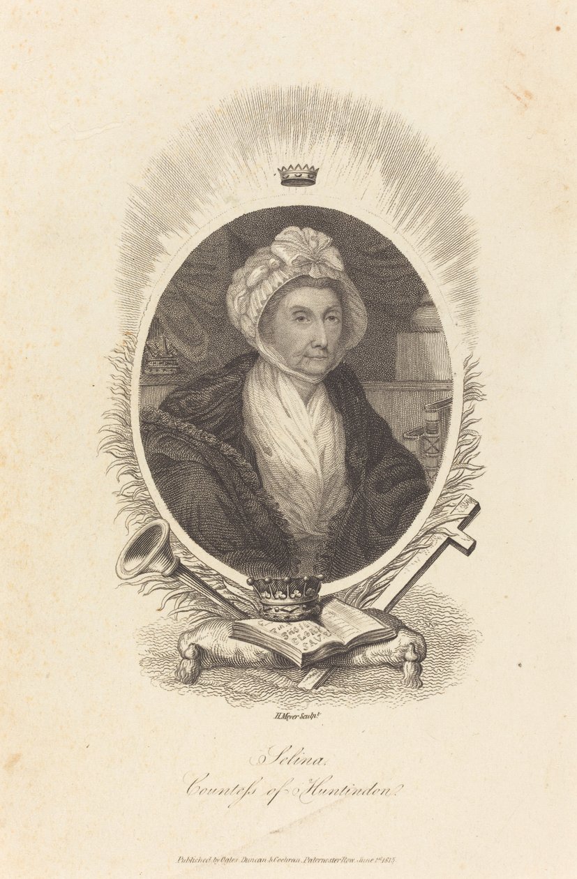 Selina, Condesa de Huntindon de Henry Meyer after John Hoppner