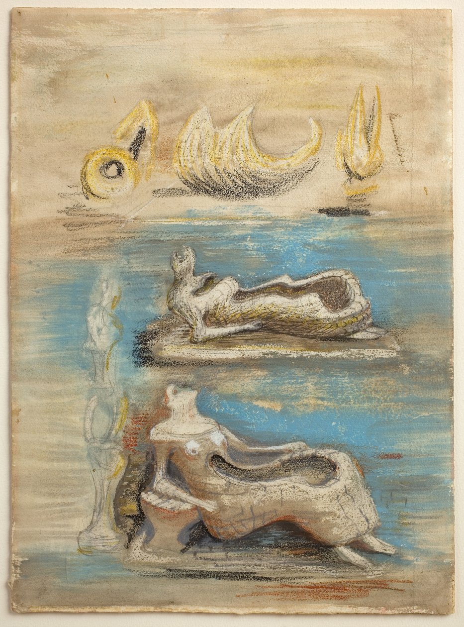 Una tierra: sus líneas siguen la vida hasta la piedra de Henry Moore