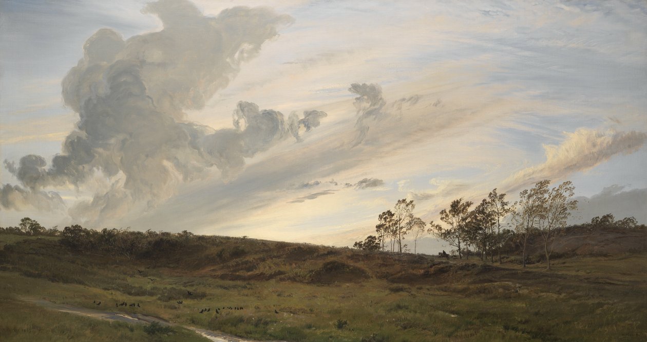 Una noche salvaje después de la lluvia, Yorkshire de Henry Moore