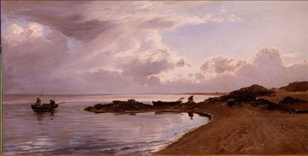 Recogiendo Mejillones, Costa Norte de Gales de Henry Moore