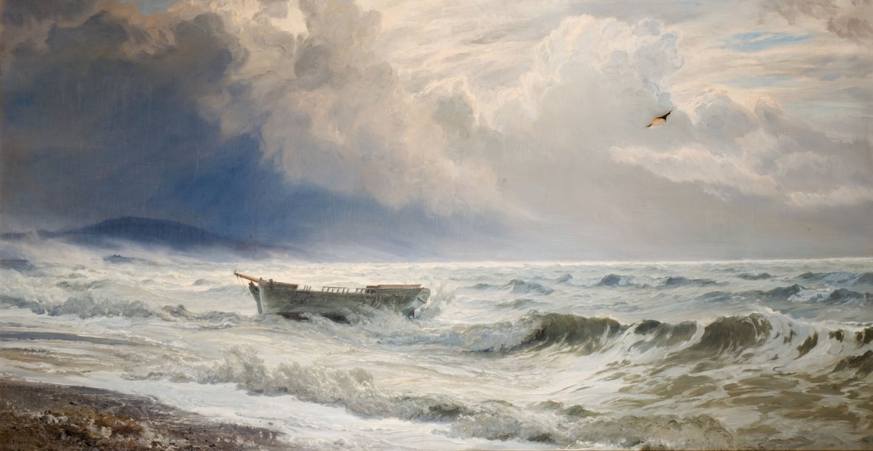 Clima tormentoso en la costa, Cumberland de Henry Moore