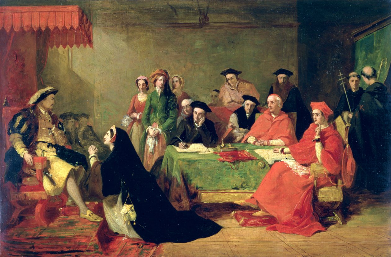 El juicio de la Reina Catalina de Aragón, 1848 de Henry Nelson ONeil