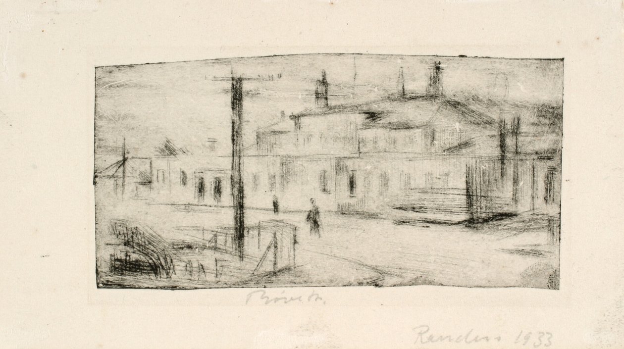 La estación de tren en Randers de Henry Nielsen