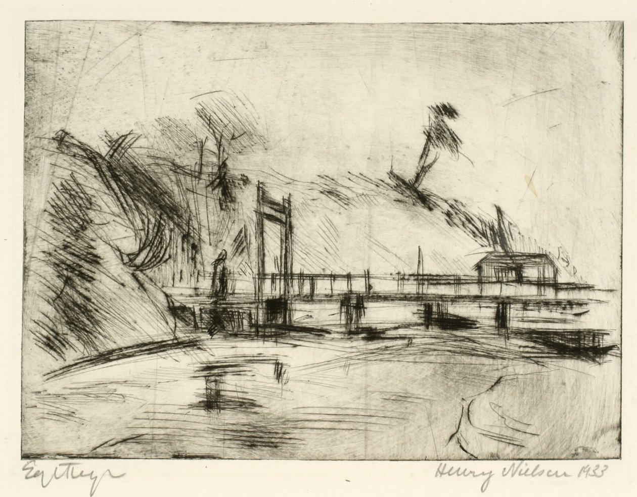 Puente sobre el foso de la fortaleza de Henry Nielsen
