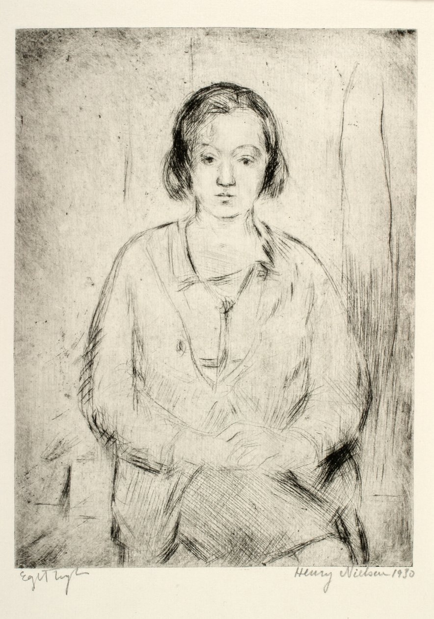 La hermana del artista de Henry Nielsen