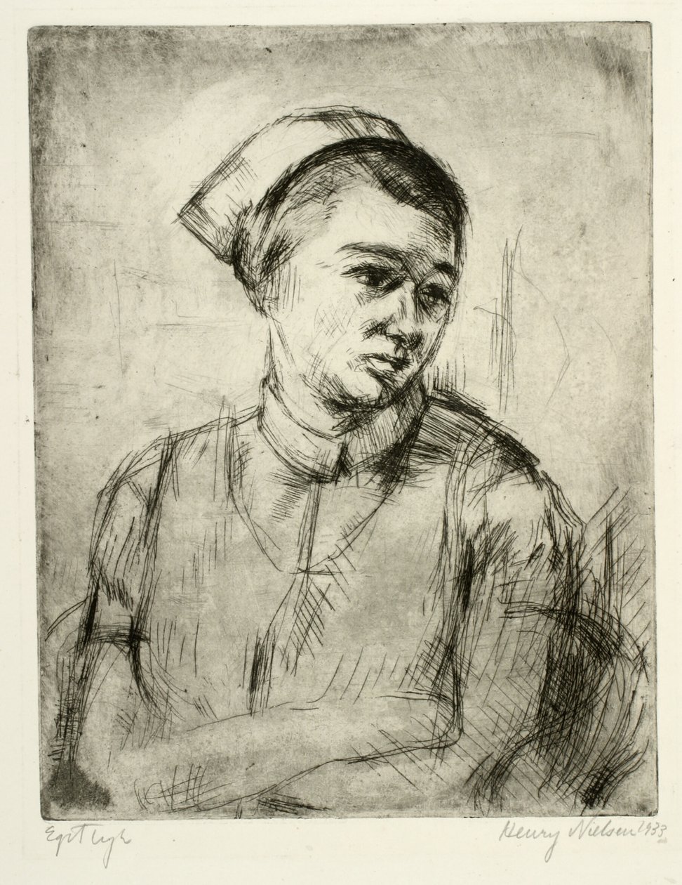 Retrato de una enfermera de Henry Nielsen