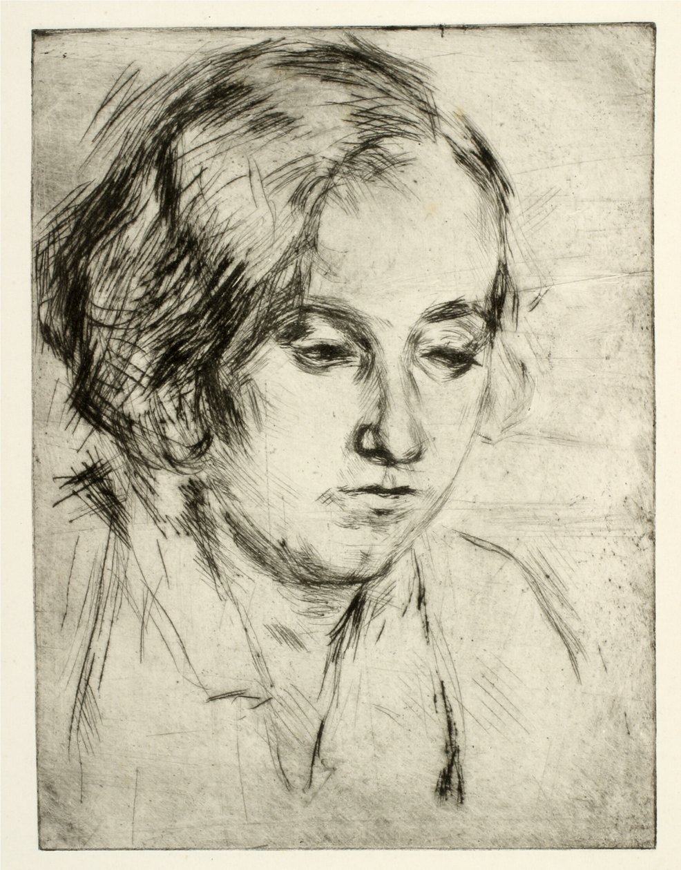 Retrato de la hermana del artista, Ella Wahlgreen Nielsen de Henry Nielsen