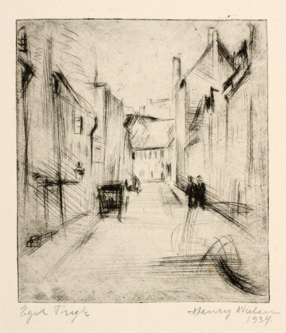 Callejón en Allinge de Henry Nielsen