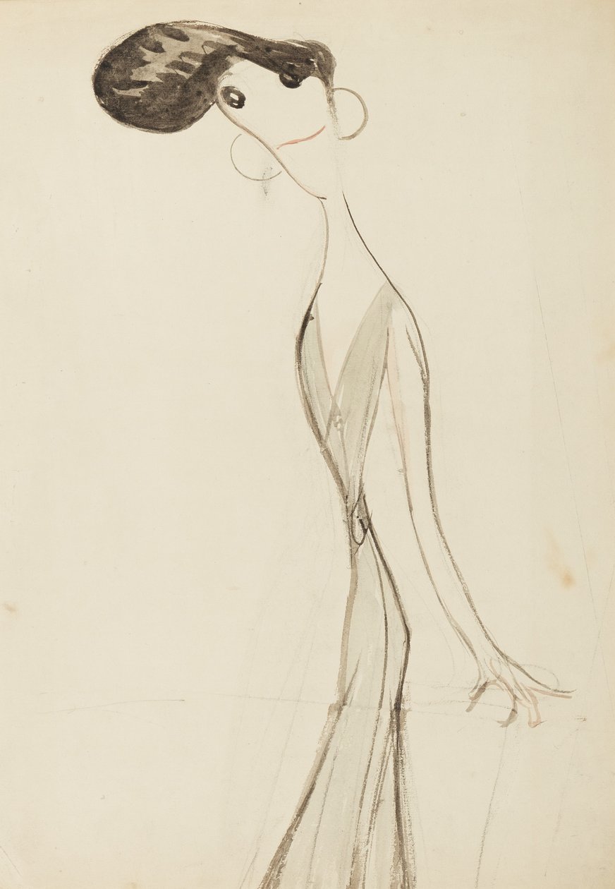 Irene Vanbrugh, estudio para la serie Estrellas del escenario del Music Hall de Henry Ospovat