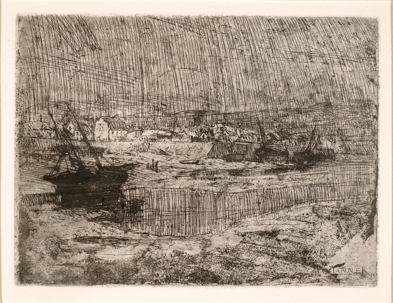 Barcos de pesca volcados, Bretaña de Henry Ossawa Tanner