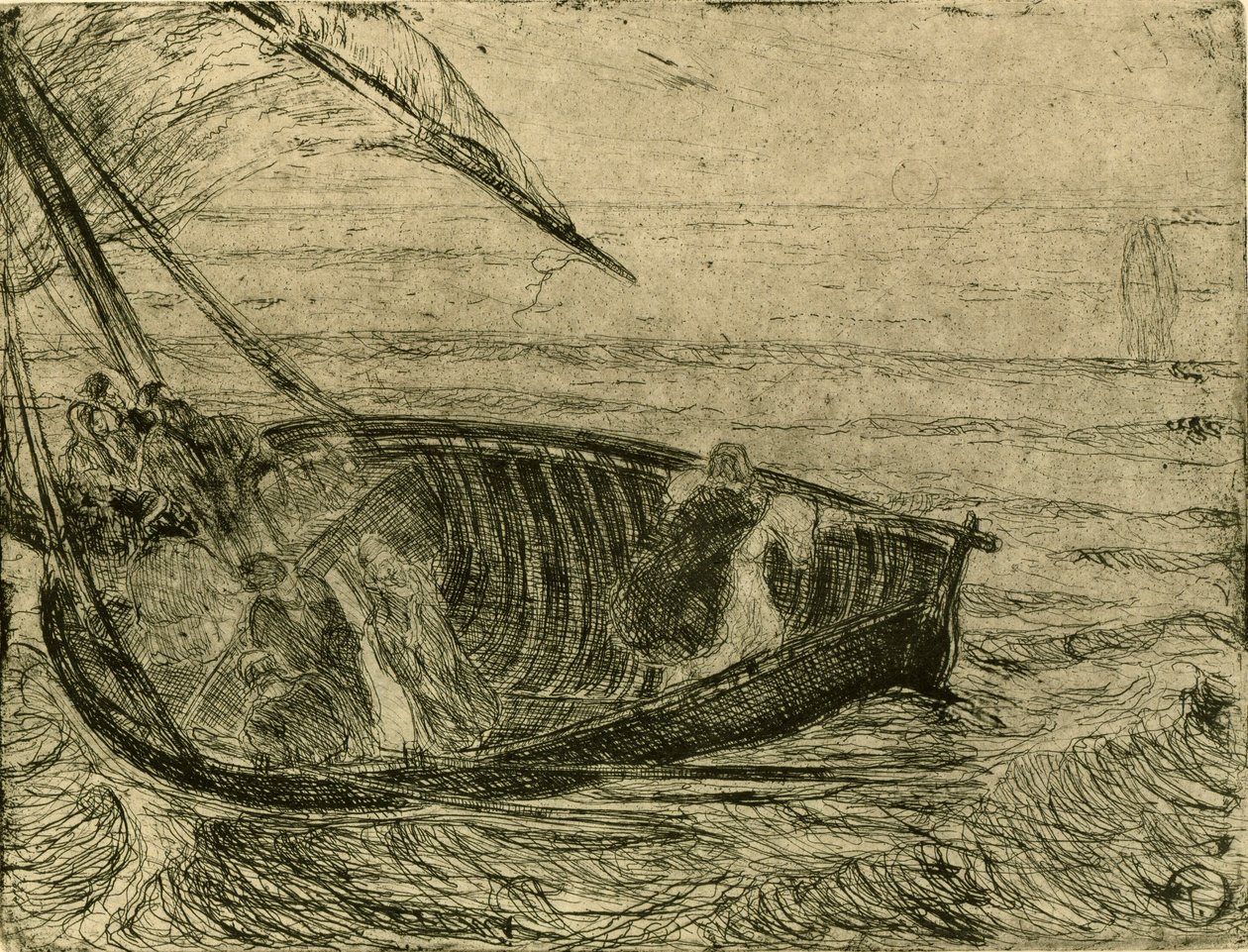 Cristo camina sobre las aguas de Henry Ossawa Tanner
