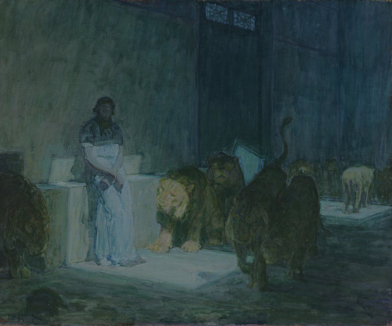 Daniel en la fosa de los leones de Henry Ossawa Tanner