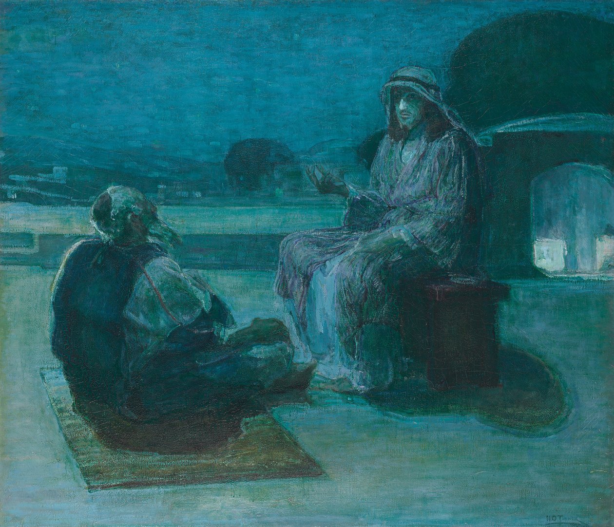 Nicodemo viene a Cristo de Henry Ossawa Tanner