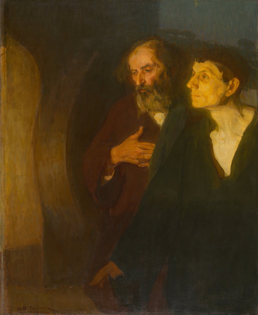 Los dos discípulos ante el sepulcro de Henry Ossawa Tanner