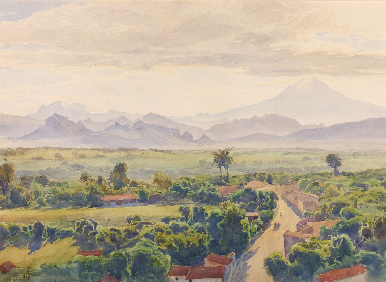 Vista de Cuernavaca, finales del siglo XIX-principios del siglo XX de Henry Otto Wix