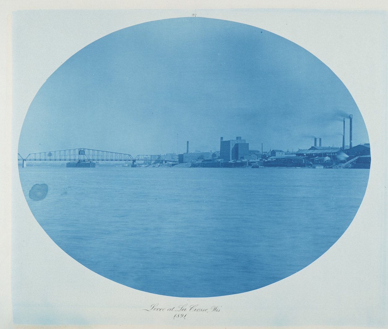 Dique en La Crosse, Wisconsin, 1891 (foto) de Henry Peter Bosse