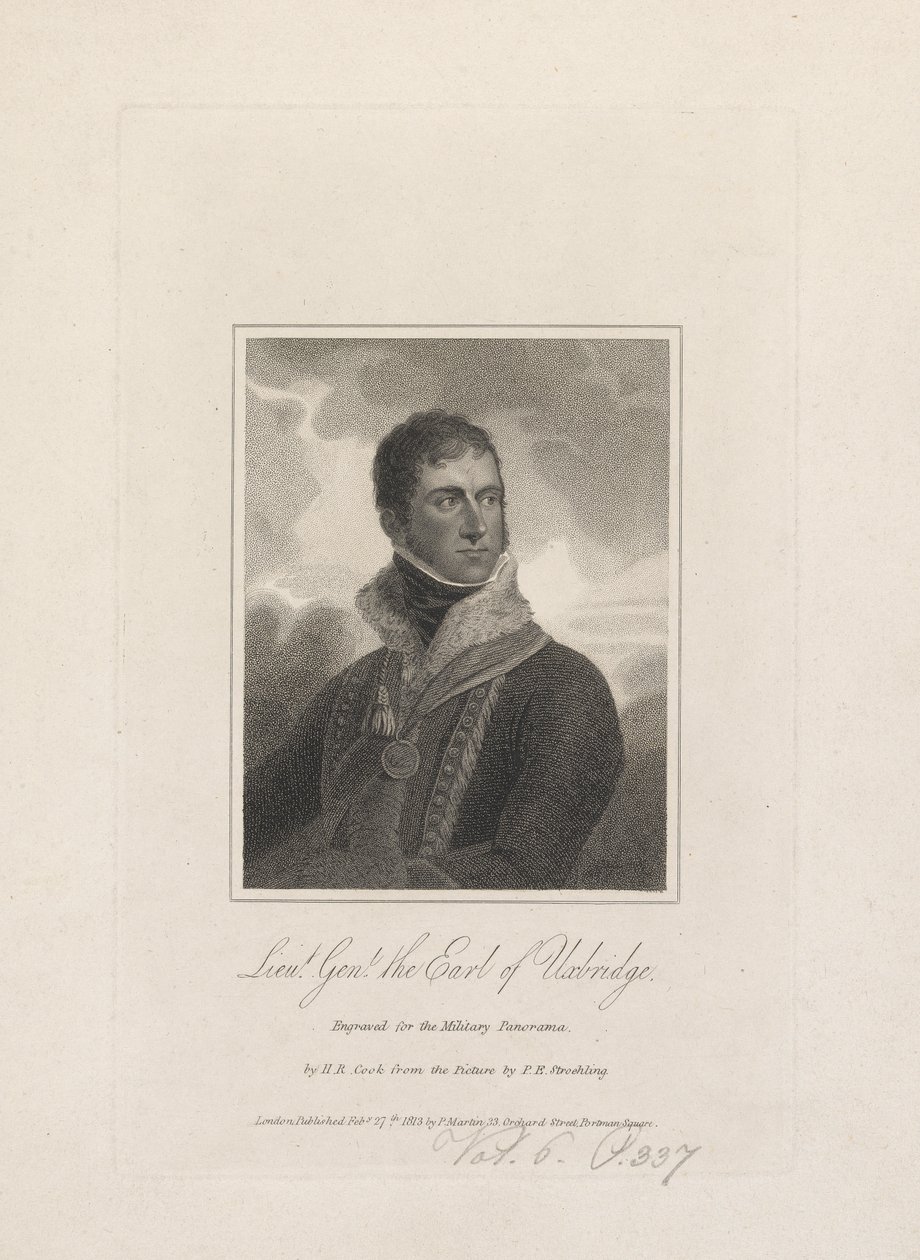 Teniente General, Henry Paget, Conde de Uxbridge de Henry R. Cook