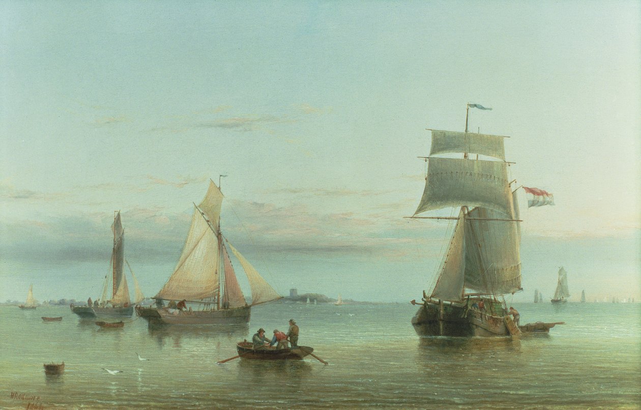 Calma en el Humber, 1864 de Henry Redmore