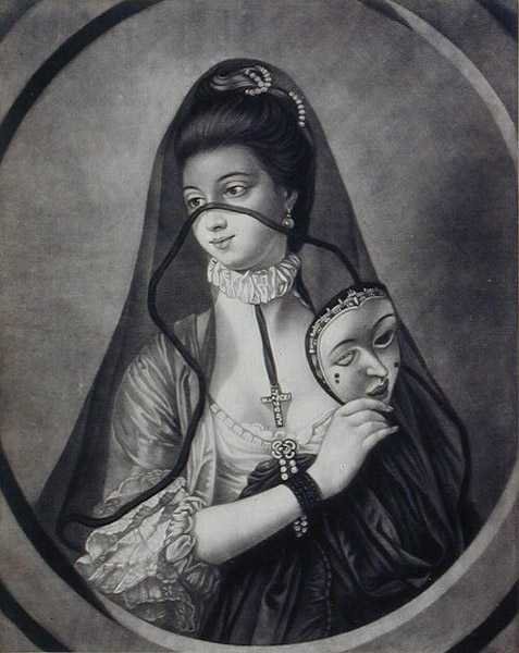 La monja justa desenmascarada, grabado por Carington Bowles (fl.1744-93) de Henry Robert (after) Morland