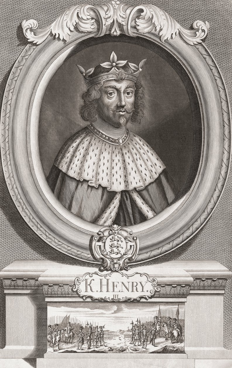 Enrique III, Rey de Inglaterra. Retrato de Henry Roberts