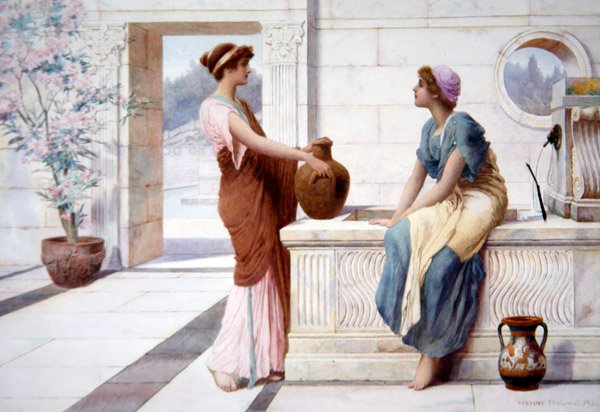 Chismes, c.1895 de Henry Ryland