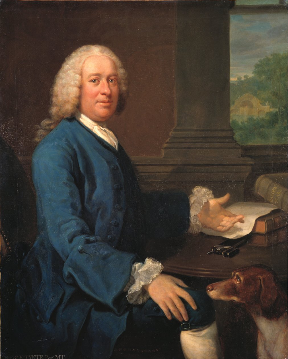 Sir Charles Kemeys-Tynte (1710-1785) (Óleo sobre lienzo) de Henry S. Parkerman