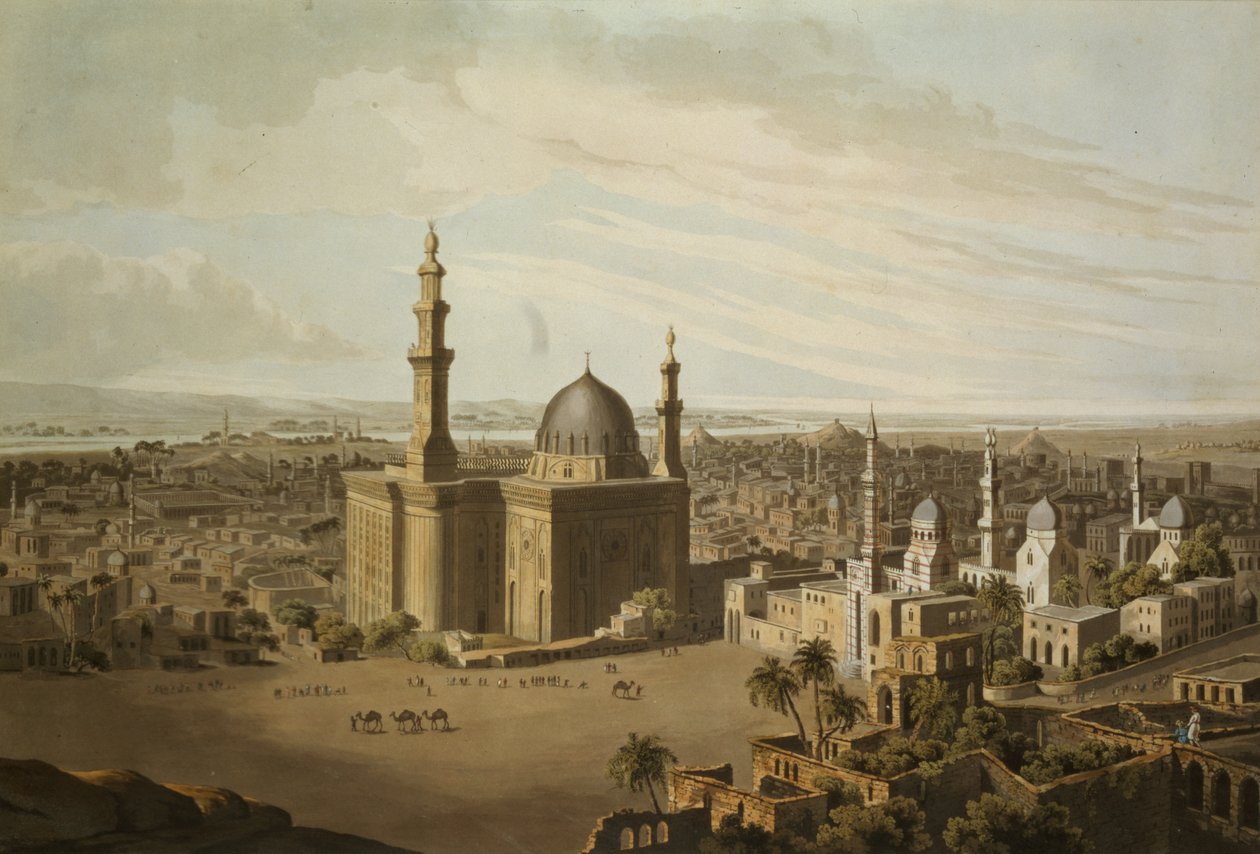 Vista del Gran Cairo, grabado por Daniel Havell, 1809 de Henry Salt