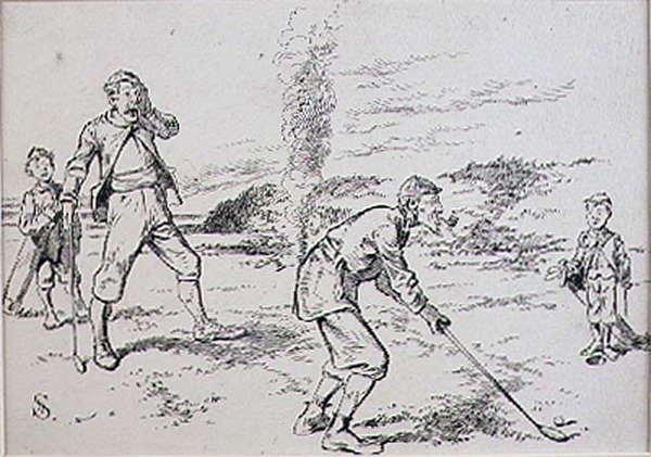 El Golfista Distraído, ilustración de la revista 