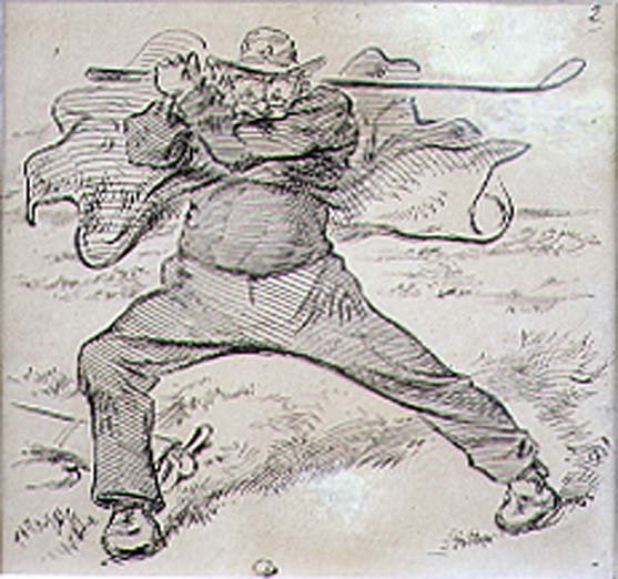 El golfista caótico, ilustración de la revista 