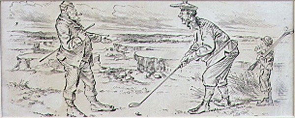 El Golfista Vacilante, ilustración de la revista 