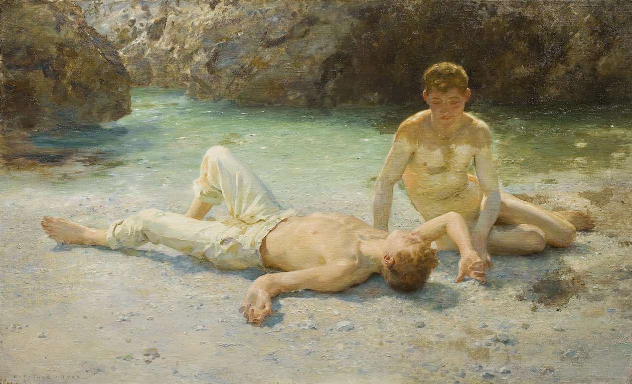 Calor del mediodía de Henry Scott Tuke