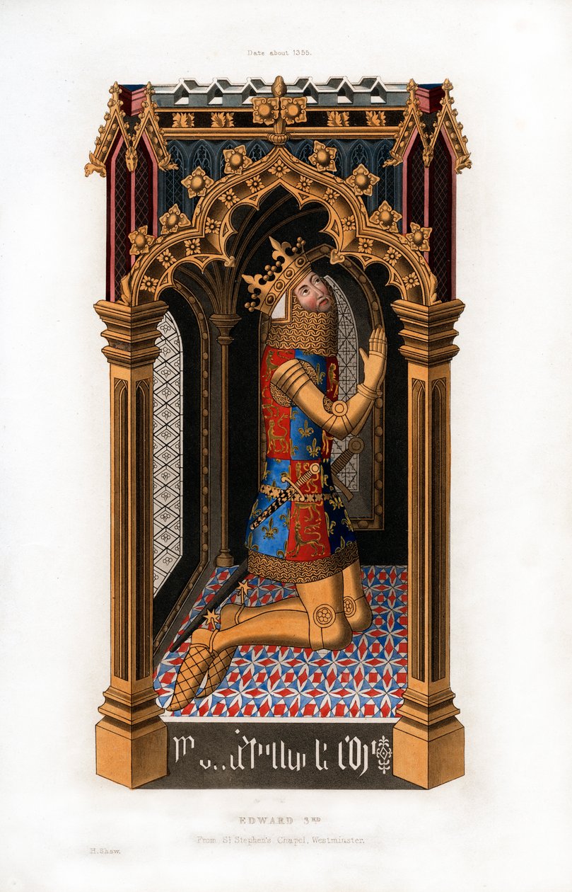 Eduardo III, c1355, 1843 de Henry Shaw