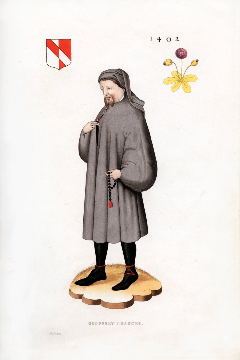 Geoffrey Chaucer, 1402, 1843 de Henry Shaw