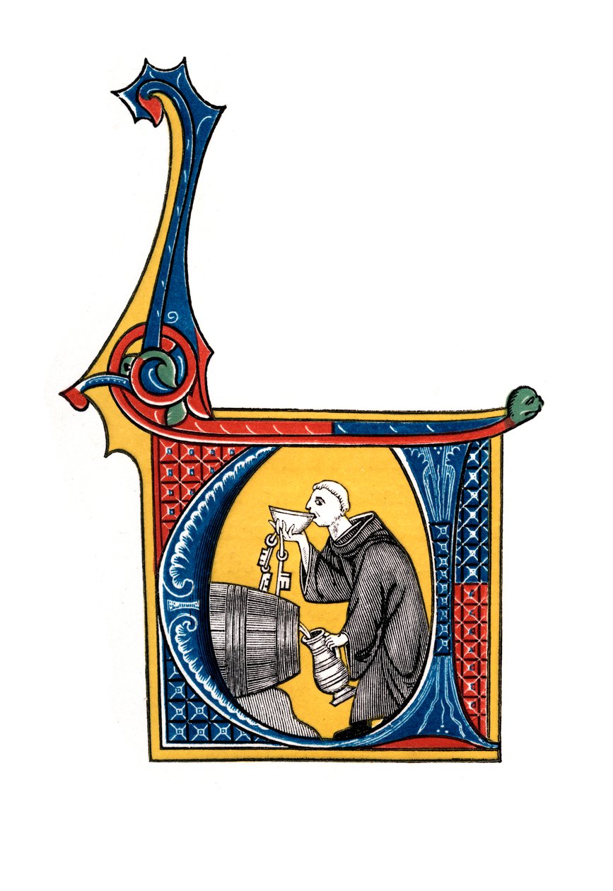 Letra inicial U, principios del siglo XIV de Henry Shaw