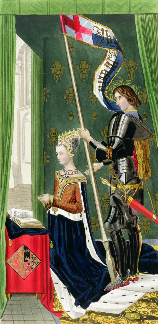 Margarita de Dinamarca, Reina de Escocia (1456-86) después de una pintura de Hugo van der Goes (c.1440-82) completada c.1482 de Henry Shaw