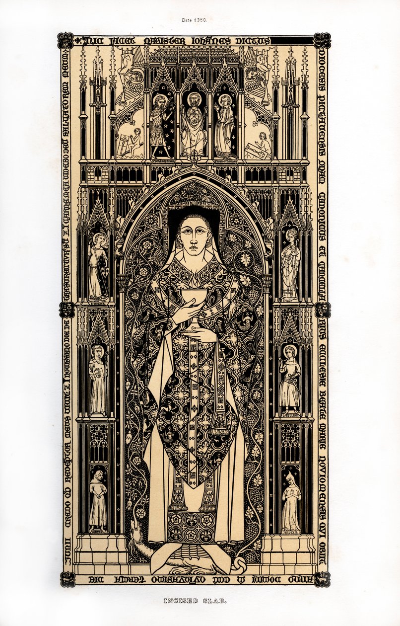 El canónigo de Poitiers, c1350, 1843 de Henry Shaw