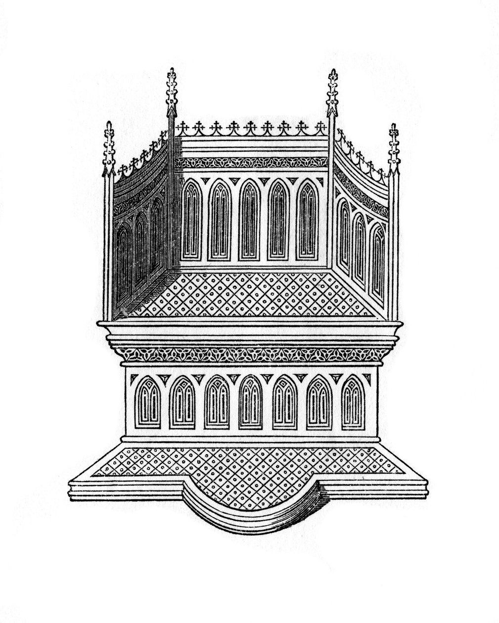 Trono, 1843 de Henry Shaw