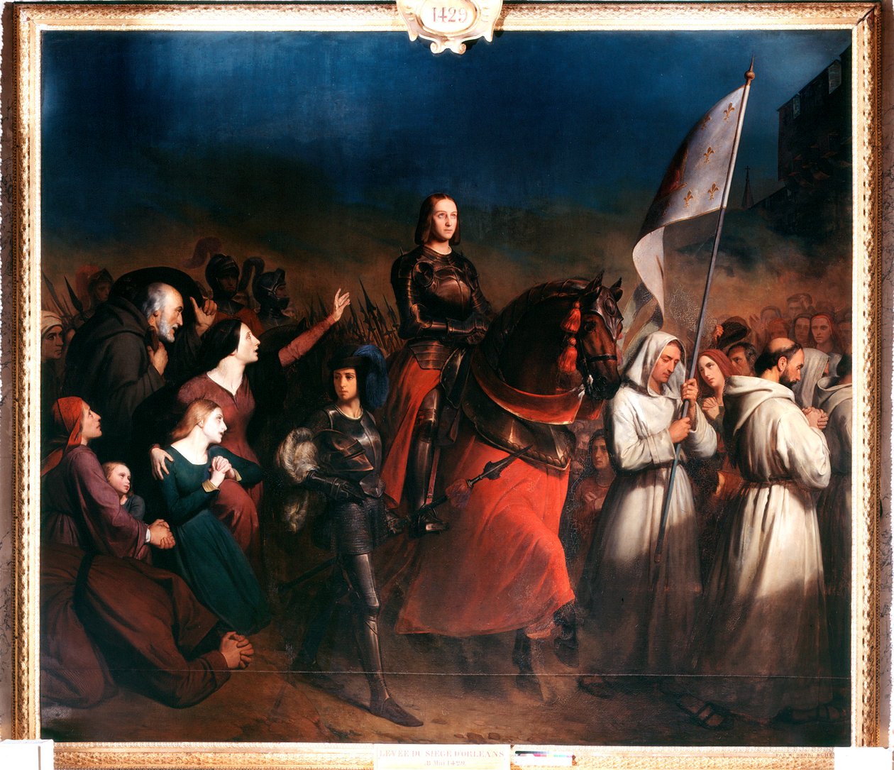Entrada de Juana de Arco en Orleans, Noche de la Liberación de la Ciudad, 8 de mayo de 1429, c. 1818-1862 de Henry Sheffer