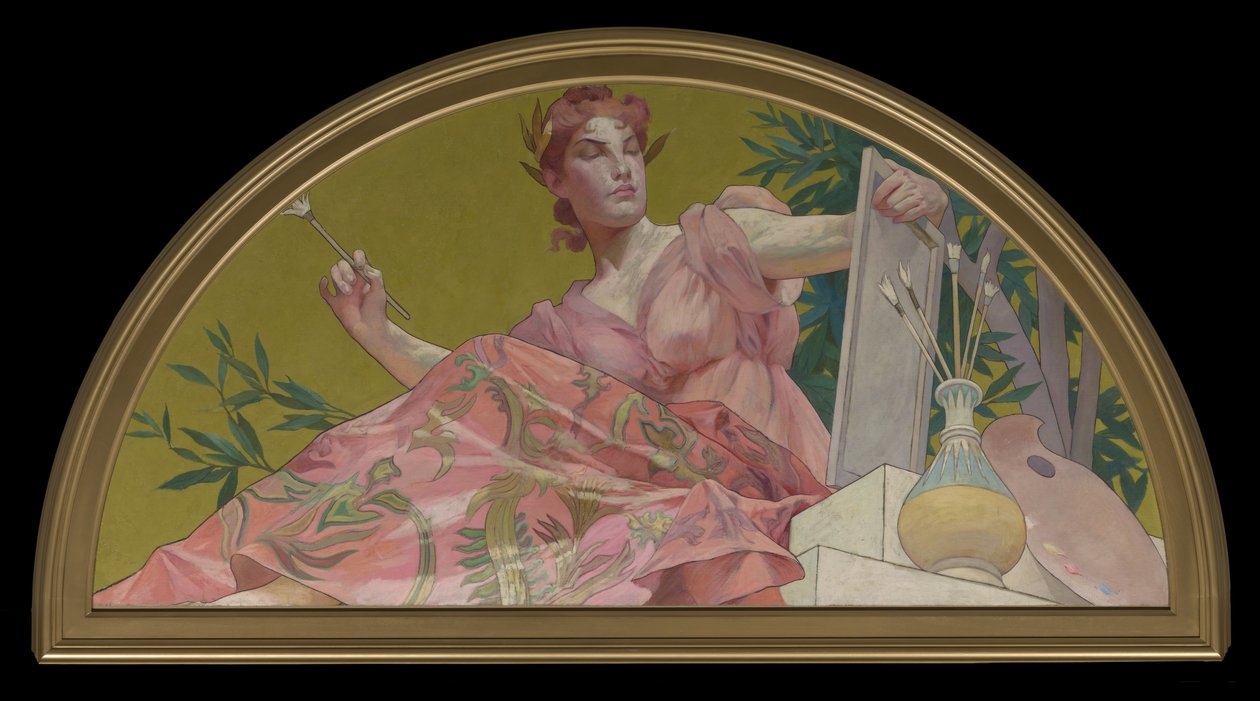 Musa de la pintura, 1893 de Henry Siddons Mowbray
