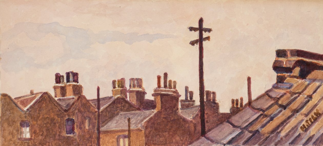 Tejados desde Rounton Road, c.1930 de Henry Silk