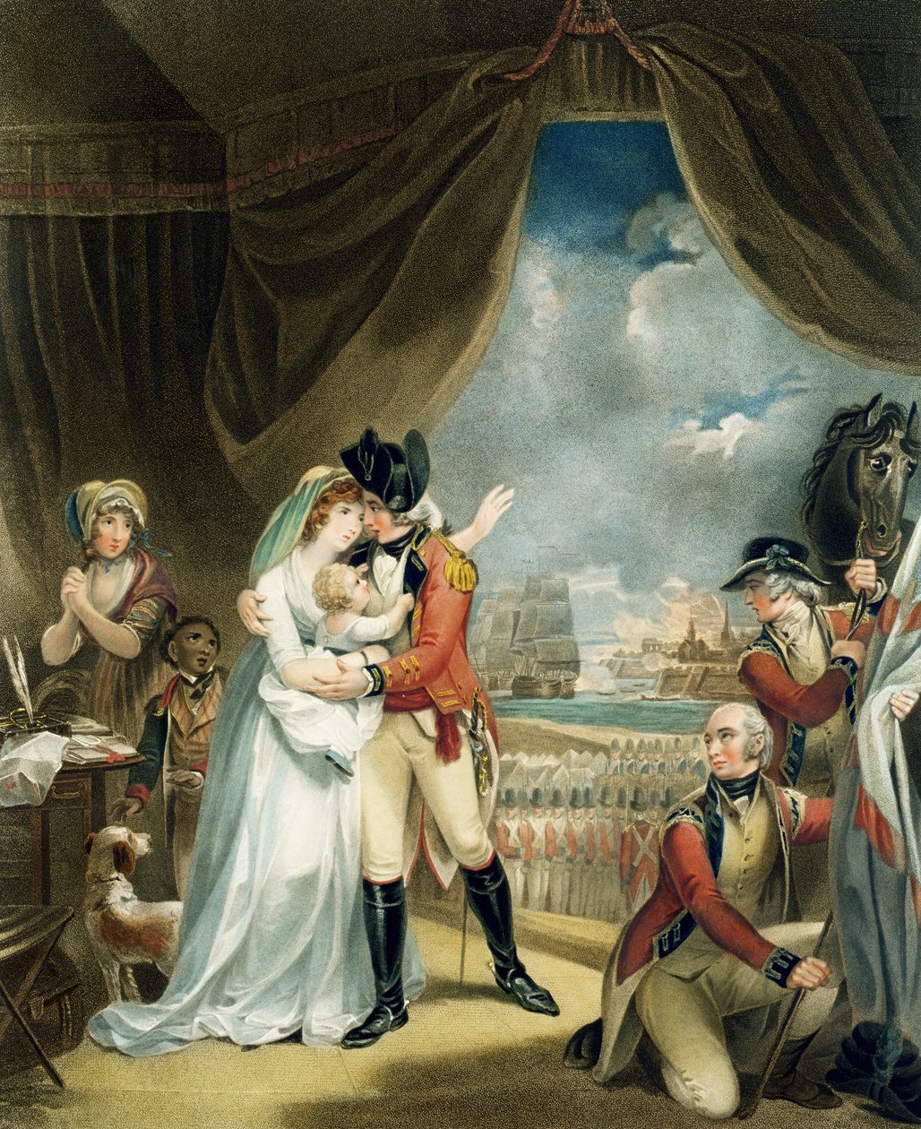 Guerra, grabado por John Whessell (c.1760-1823), pub. por T. Simpson y Darling und Thompson, 1798 de Henry Singleton