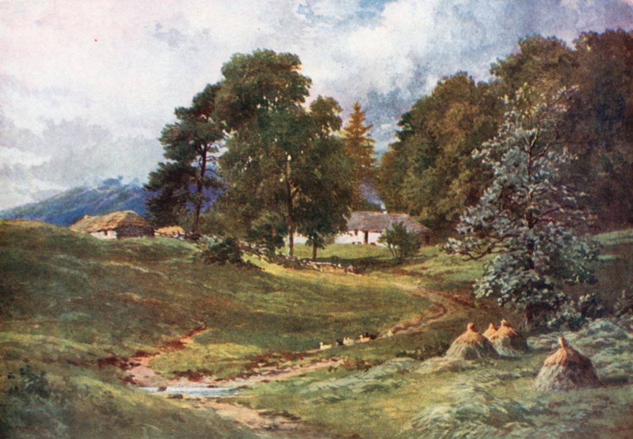 A Croft cerca de Dalmally, Argyllshire (litografía en color) de Henry Sutton Palmer