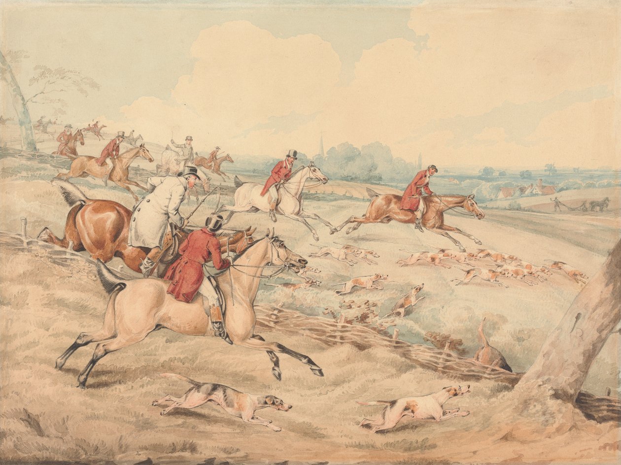 Caza del zorro: «Full Cry» de Henry Thomas Alken