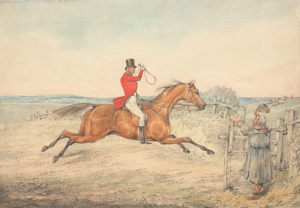 «Recorrer el país como un caballero» de Henry Thomas Alken