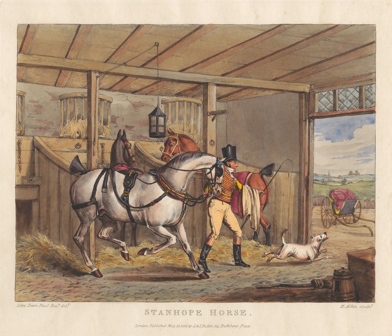 Caballos [juego de seis]:   2. Caballo Stanhope de Henry Thomas Alken