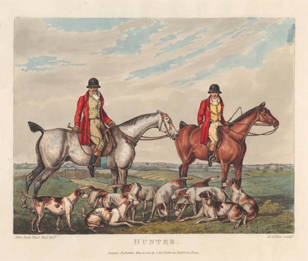 Caballos [juego de seis]:   3. Hunter de Henry Thomas Alken