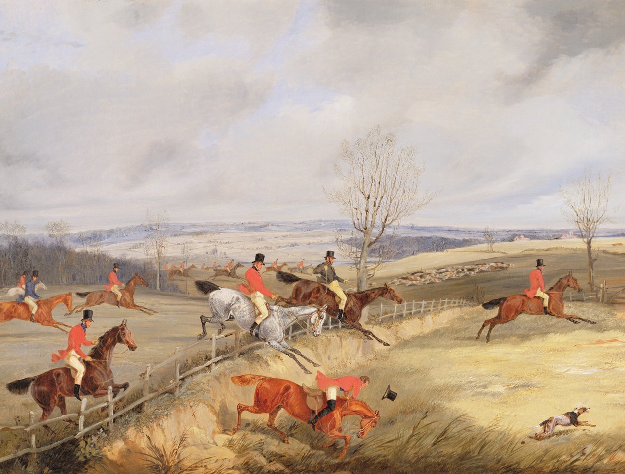 Escena de caza, dibujando la cubierta de Henry Thomas Alken