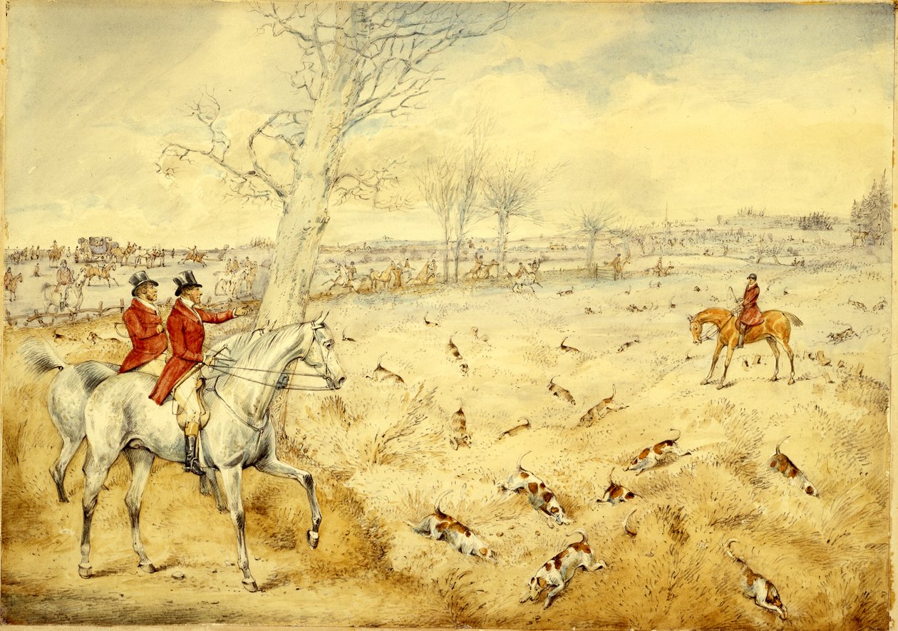 Escenas de caza: Sobre el seto de Henry Thomas Alken